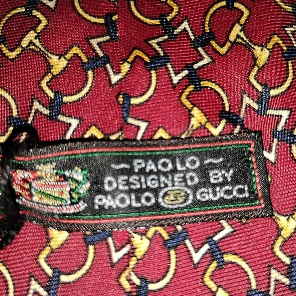 VINTAGE PAOLO GUCCI SILK TIE NWT
